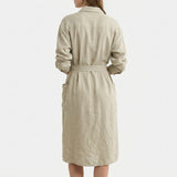 100% Viscose Linen-Look Fabric, 129 gsm, 160 cm — Khaki