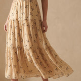 Gold Branches Chiffon, Polyester