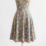 Pink Floral Crepe, Cotton-Poly, 199 gsm