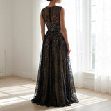 Black Floral Lace, Nylon, 70 gsm
