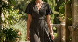 Black Abstract Chunky Knit, Polyester, 156 gsm