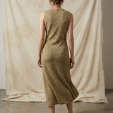 Jacquard Viscose Polyester Stretch Chunky Knit Fabric, 149 gsm, 165 cm — Khaki