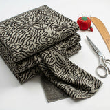 Black Lines Jacquard, Viscose-Poly, 288 gsm