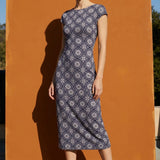 White Floral Jacquard, Modal-Cotton
