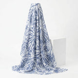 Blue Abstract Chiffon