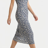 Off-White Animal Print Woven, Polyester