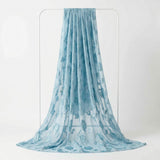 Blue Floral Chiffon, Polyester