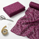 Purple Abstract Chiffon, Polyester