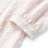 White Dots Chiffon, Polyester, 115 gsm