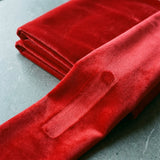 Polyester Cotton Velvet Fabric, 310 gsm, 170 cm — Red