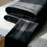 Velvet Fabric, 362 gsm, 165 cm — Black