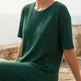100% Polyester Rib Knit Fabric, 143 gsm, 145 cm — Green
