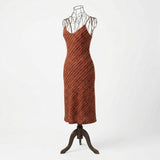 Orange Horizontal-Stripe Chunky Knit, Cotton-Poly