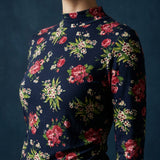 Red Roses Jersey Knit, Polyester