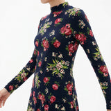 Red Roses Jersey Knit, Polyester