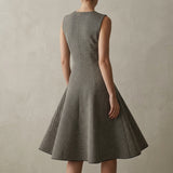 Black Chevron Interlock Knit, Polyester