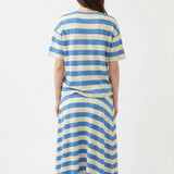 Blue Stripes Knit, Viscose-Linen