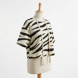 Black Zebra French Terry