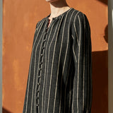 Off-White Stripes French Terry, Poly-Viscose