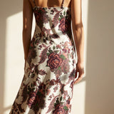 Purple Bold-Floral Faux Suede, Polyester