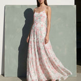 Pink Roses Chiffon, Polyester, 68 gsm