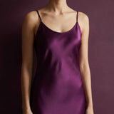 Polyester Stretch Satin Fabric, 240 gsm, 152 cm — Purple