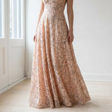 Peach Floral Lace, Nylon