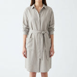 Off-White Linen-Look, Polyester