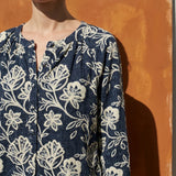 Off-White Floral Jersey Knit, Polyester, 197 gsm