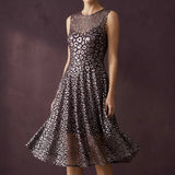 Silver Leopard Mesh