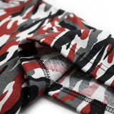 Red Camo Jersey Knit, Cotton