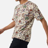 Green Bold-Floral Jersey Knit, Viscose, 150 gsm