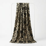 Khaki Abstract-Floral Velvet, Poly-Nylon