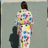 Black Abstract Jersey Knit, Poly-Viscose, 160 gsm, 170 cm