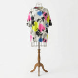 Black Abstract Jersey Knit, Poly-Viscose, 160 gsm, 170 cm