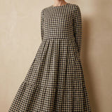 Black Houndstooth Faux Suede, Polyester
