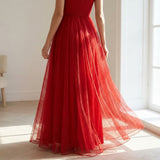 Red Dots Lace, Polyester