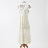 Off-White Floral Lace, Nylon, 140 gsm