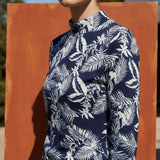 White Palm French Terry, Polyester