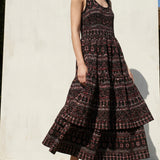 Black Flecks Interlock Knit, Polyester