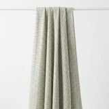 Dark Grey Lines Jersey Knit, Cotton