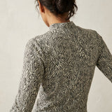 Black Zebra Jersey Knit, Viscose, 210 gsm