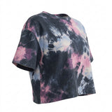 Pink Abstract French Terry, Poly-Cotton, 202 gsm