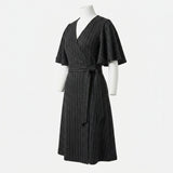 White Check Ponte Knit, Viscose-Poly