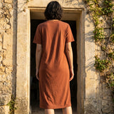 Polyester Stretch ITY Knit Fabric, 227 gsm, 170 cm — Brown