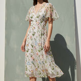Pink Floral Mesh, Polyester