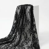 Black Floral Lace, Nylon, 140 cm, ref EF-243147
