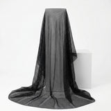 Polyester Stretch Mesh Fabric, 115 gsm, 160 cm — Black