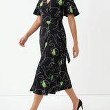 White Lines Ponte Knit, Viscose
