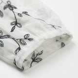 Black Leaves Chiffon, Polyester